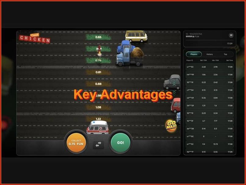 O que distingue o Chicken Crash dos outros jogos de crash