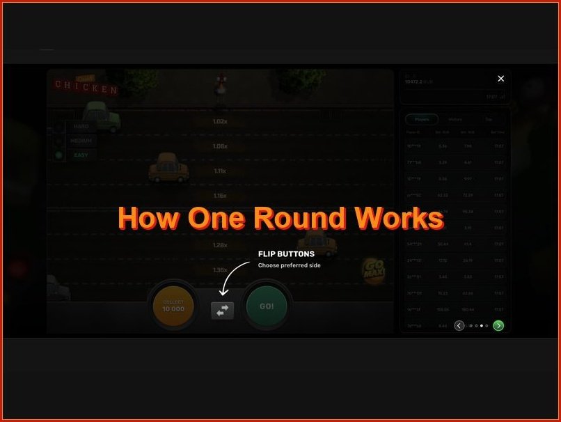 Fases e estrutura da ronda no Chicken Crash