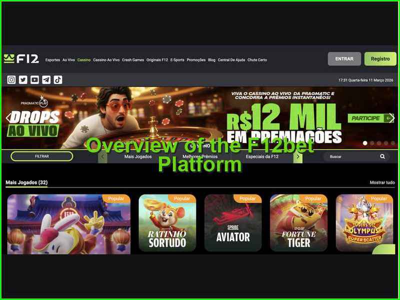 Estrutura e características do portal F12bet