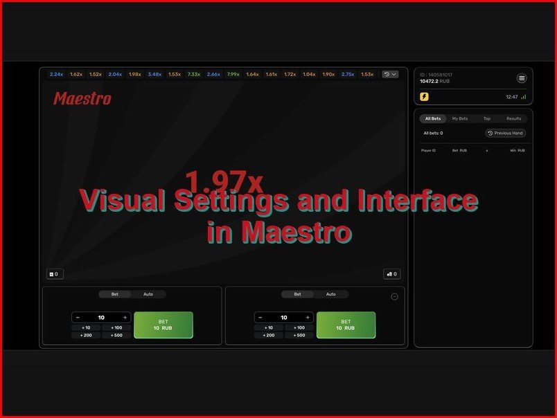 Оформление экрана и элементы интерфейса игры