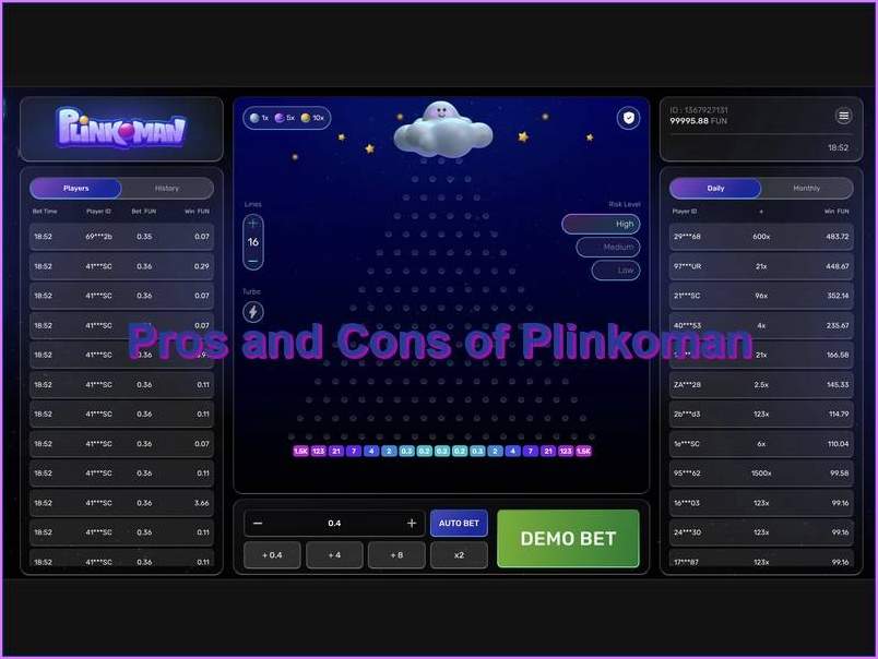 A Comparison of the Pros and Cons of the Plinkoman Game