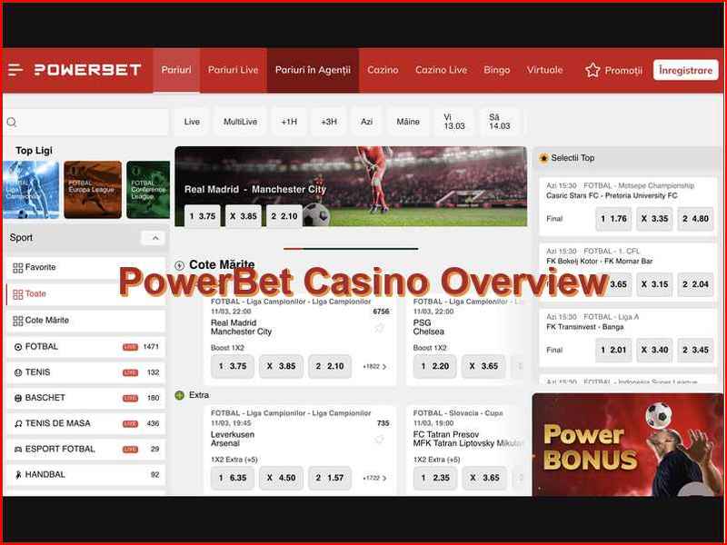Структура и возможности казино PowerBet