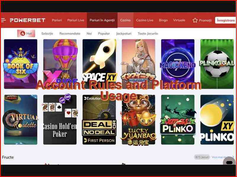 Правила аккаунта и политика использования PowerBet