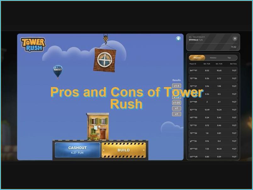 Comparación de las ventajas y desventajas del juego Tower Rush