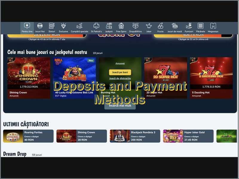 Moyens de paiement et limites de dépôt chez Vlad Casino